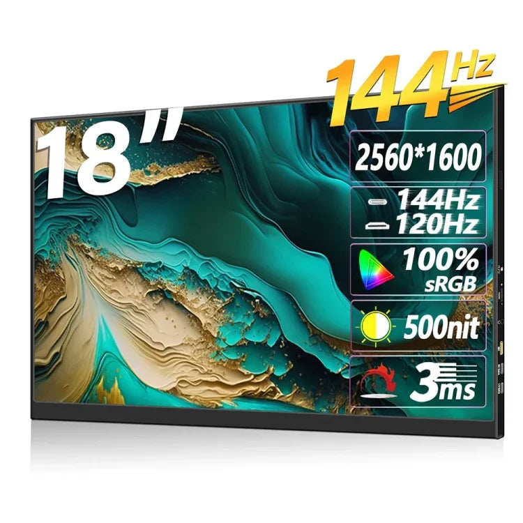 จอภาพพกพา 18 นิ้ว HDR 2560x1600P IPS, 18 นิ้ว 2.5K