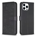 เคสโทรศัพท์หนังนูนลายใบสี่แฉก สำหรับ iPhone 7 / 8 / SE 2022, สำหรับ iPhone 13 Pro Max, สำหรับ iPhone 13 Pro, สำหรับ iPhone 13, สำหรับ iPhone 12 / 12 Pro, สำหรับ iPhone 12 Pro Max, สำหรับ iPhone 11 Pro Max, สำหรับ iPhone 11
