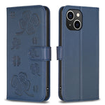 เคสโทรศัพท์หนังนูนลายใบสี่แฉก สำหรับ iPhone 7 / 8 / SE 2022, สำหรับ iPhone 13 Pro Max, สำหรับ iPhone 13 Pro, สำหรับ iPhone 13, สำหรับ iPhone 12 / 12 Pro, สำหรับ iPhone 12 Pro Max, สำหรับ iPhone 11 Pro Max, สำหรับ iPhone 11