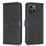 เคสโทรศัพท์หนังนูนลายใบสี่แฉก สำหรับ iPhone 7 / 8 / SE 2022, สำหรับ iPhone 13 Pro Max, สำหรับ iPhone 13 Pro, สำหรับ iPhone 13, สำหรับ iPhone 12 / 12 Pro, สำหรับ iPhone 12 Pro Max, สำหรับ iPhone 11 Pro Max, สำหรับ iPhone 11
