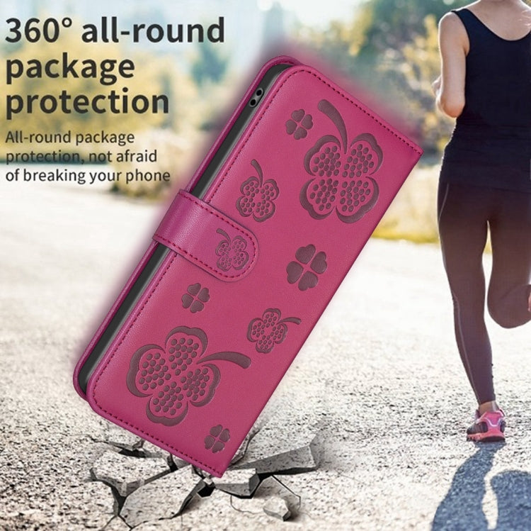 เคสโทรศัพท์หนังนูนลายใบสี่แฉก สำหรับ iPhone 11 Pro, สำหรับ iPhone X / XS, สำหรับ iPhone XR, สำหรับ iPhone XS Max, สำหรับ iPhone 7 Plus / 8 Plus