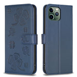 เคสโทรศัพท์หนังนูนลายใบสี่แฉก สำหรับ iPhone 11 Pro, สำหรับ iPhone X / XS, สำหรับ iPhone XR, สำหรับ iPhone XS Max, สำหรับ iPhone 7 Plus / 8 Plus