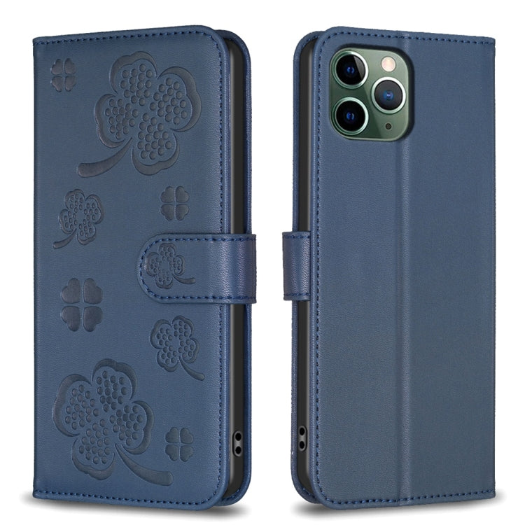 เคสโทรศัพท์หนังนูนลายใบสี่แฉก สำหรับ iPhone 11 Pro, สำหรับ iPhone X / XS, สำหรับ iPhone XR, สำหรับ iPhone XS Max, สำหรับ iPhone 7 Plus / 8 Plus