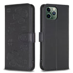 เคสโทรศัพท์หนังนูนลายใบสี่แฉก สำหรับ iPhone 11 Pro, สำหรับ iPhone X / XS, สำหรับ iPhone XR, สำหรับ iPhone XS Max, สำหรับ iPhone 7 Plus / 8 Plus