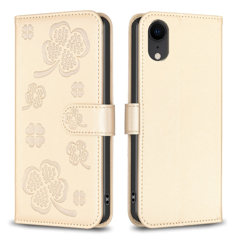 เคสโทรศัพท์หนังนูนลายใบสี่แฉก สำหรับ iPhone 11 Pro, สำหรับ iPhone X / XS, สำหรับ iPhone XR, สำหรับ iPhone XS Max, สำหรับ iPhone 7 Plus / 8 Plus