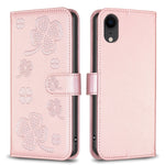 เคสโทรศัพท์หนังนูนลายใบสี่แฉก สำหรับ iPhone 11 Pro, สำหรับ iPhone X / XS, สำหรับ iPhone XR, สำหรับ iPhone XS Max, สำหรับ iPhone 7 Plus / 8 Plus