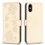 เคสโทรศัพท์หนังนูนลายใบสี่แฉก สำหรับ iPhone 11 Pro, สำหรับ iPhone X / XS, สำหรับ iPhone XR, สำหรับ iPhone XS Max, สำหรับ iPhone 7 Plus / 8 Plus