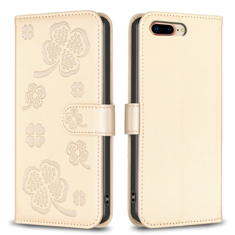 เคสโทรศัพท์หนังนูนลายใบสี่แฉก สำหรับ iPhone 11 Pro, สำหรับ iPhone X / XS, สำหรับ iPhone XR, สำหรับ iPhone XS Max, สำหรับ iPhone 7 Plus / 8 Plus