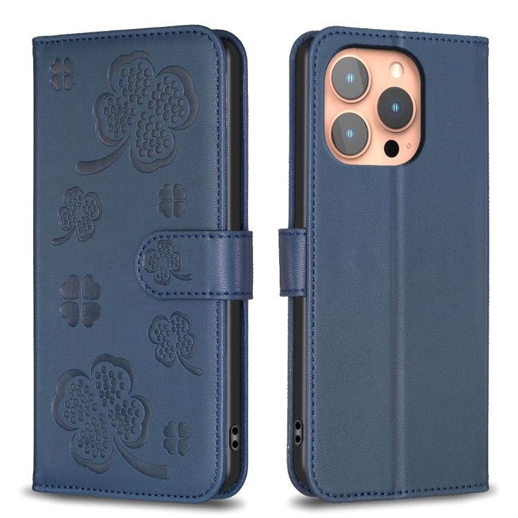 เคสโทรศัพท์หนังนูนลายใบสี่แฉก สำหรับ iPhone 17 Pro Max, สำหรับ iPhone 17 Pro, สำหรับ iPhone 17, สำหรับ iPhone Air, สำหรับ iPhone 16 Pro Max, สำหรับ iPhone 16 Pro, สำหรับ iPhone 16 Plus, สำหรับ iPhone 16
