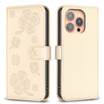 เคสโทรศัพท์หนังนูนลายใบสี่แฉก สำหรับ iPhone 17 Pro Max, สำหรับ iPhone 17 Pro, สำหรับ iPhone 17, สำหรับ iPhone Air, สำหรับ iPhone 16 Pro Max, สำหรับ iPhone 16 Pro, สำหรับ iPhone 16 Plus, สำหรับ iPhone 16