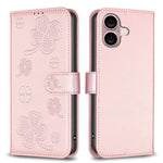 เคสโทรศัพท์หนังนูนลายใบสี่แฉก สำหรับ iPhone 17 Pro Max, สำหรับ iPhone 17 Pro, สำหรับ iPhone 17, สำหรับ iPhone Air, สำหรับ iPhone 16 Pro Max, สำหรับ iPhone 16 Pro, สำหรับ iPhone 16 Plus, สำหรับ iPhone 16