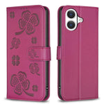 เคสโทรศัพท์หนังนูนลายใบสี่แฉก สำหรับ iPhone 17 Pro Max, สำหรับ iPhone 17 Pro, สำหรับ iPhone 17, สำหรับ iPhone Air, สำหรับ iPhone 16 Pro Max, สำหรับ iPhone 16 Pro, สำหรับ iPhone 16 Plus, สำหรับ iPhone 16