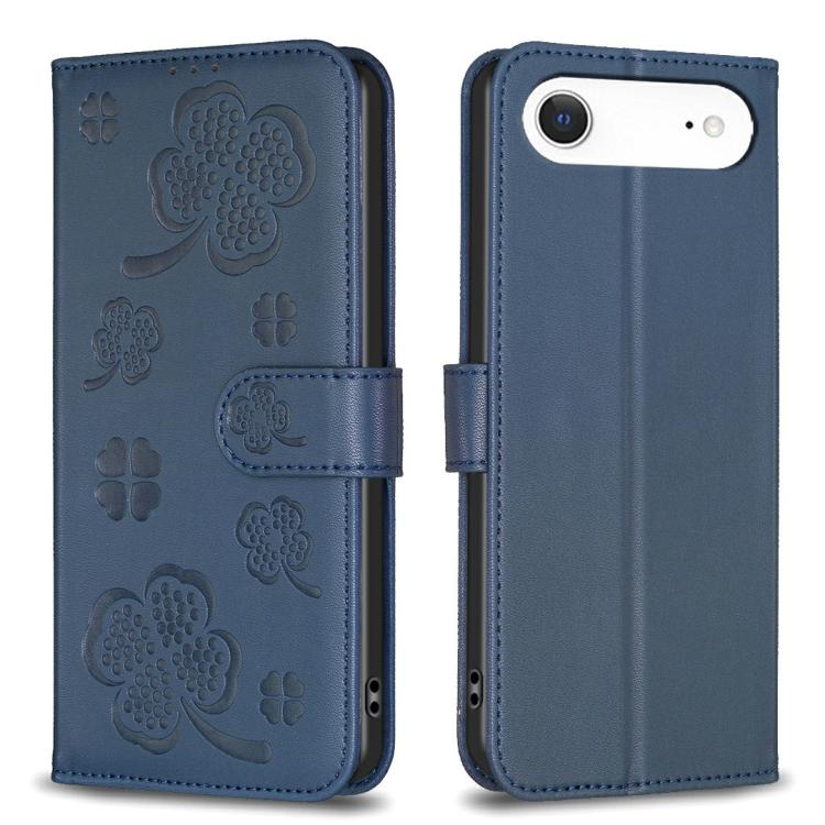 เคสโทรศัพท์หนังนูนลายใบสี่แฉก สำหรับ iPhone 17 Pro Max, สำหรับ iPhone 17 Pro, สำหรับ iPhone 17, สำหรับ iPhone Air, สำหรับ iPhone 16 Pro Max, สำหรับ iPhone 16 Pro, สำหรับ iPhone 16 Plus, สำหรับ iPhone 16