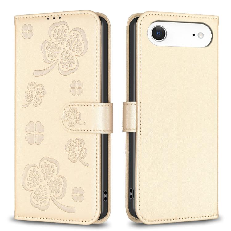 เคสโทรศัพท์หนังนูนลายใบสี่แฉก สำหรับ iPhone 17 Pro Max, สำหรับ iPhone 17 Pro, สำหรับ iPhone 17, สำหรับ iPhone Air, สำหรับ iPhone 16 Pro Max, สำหรับ iPhone 16 Pro, สำหรับ iPhone 16 Plus, สำหรับ iPhone 16