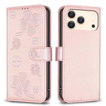 เคสโทรศัพท์หนังนูนลายใบสี่แฉก สำหรับ iPhone 17 Pro Max, สำหรับ iPhone 17 Pro, สำหรับ iPhone 17, สำหรับ iPhone Air, สำหรับ iPhone 16 Pro Max, สำหรับ iPhone 16 Pro, สำหรับ iPhone 16 Plus, สำหรับ iPhone 16