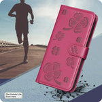 เคสโทรศัพท์หนังนูนลายใบสี่แฉก สำหรับ iPhone 17 Pro Max, สำหรับ iPhone 17 Pro, สำหรับ iPhone 17, สำหรับ iPhone Air, สำหรับ iPhone 16 Pro Max, สำหรับ iPhone 16 Pro, สำหรับ iPhone 16 Plus, สำหรับ iPhone 16
