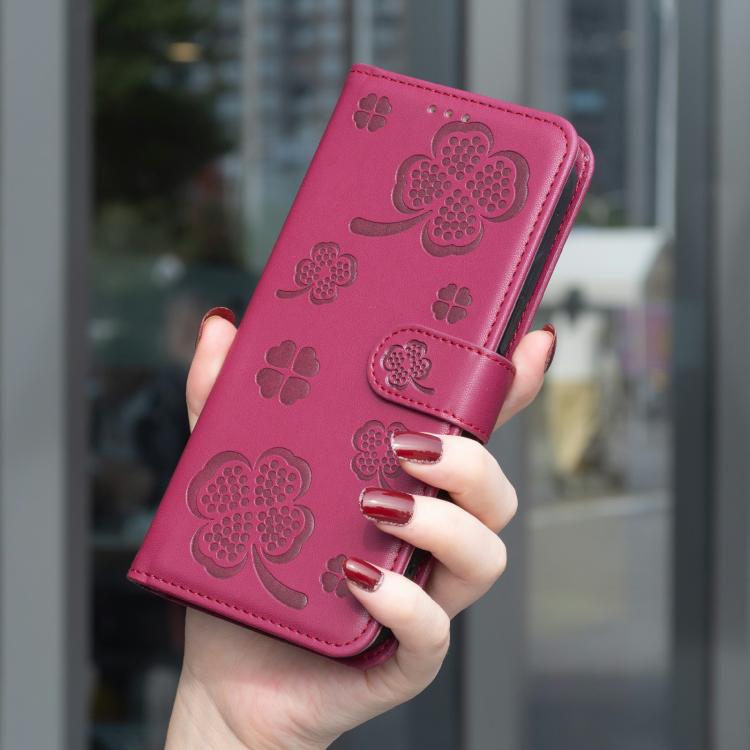 เคสโทรศัพท์หนังนูนลายใบสี่แฉก สำหรับ iPhone 17 Pro Max, สำหรับ iPhone 17 Pro, สำหรับ iPhone 17, สำหรับ iPhone Air, สำหรับ iPhone 16 Pro Max, สำหรับ iPhone 16 Pro, สำหรับ iPhone 16 Plus, สำหรับ iPhone 16