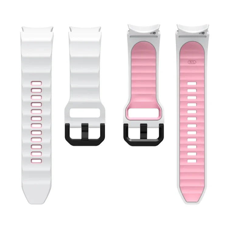 สายซิลิโคนลายคลื่นสองสี สำหรับ Samsung Galaxy Watch 6