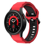 สายซิลิโคนลายคลื่นสองสี สำหรับ Samsung Galaxy Watch 6