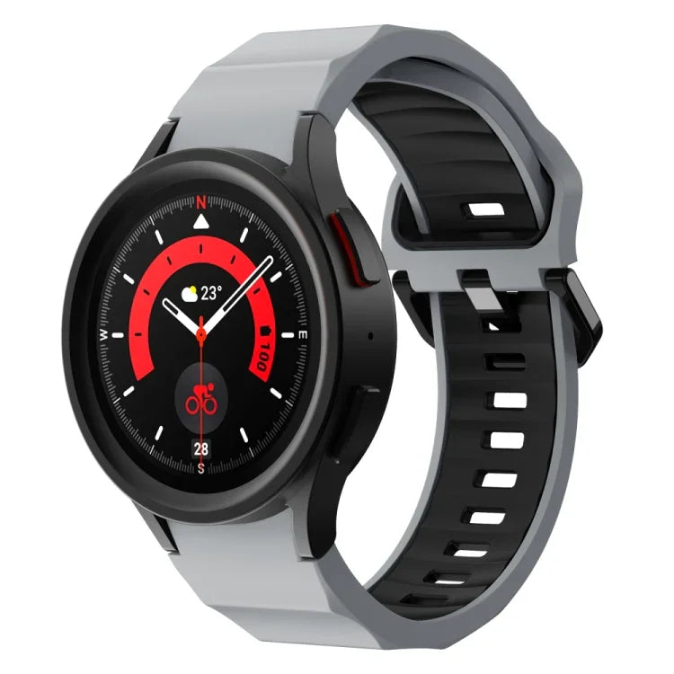 สายซิลิโคนลายคลื่นสองสี สำหรับ Samsung Galaxy Watch 6