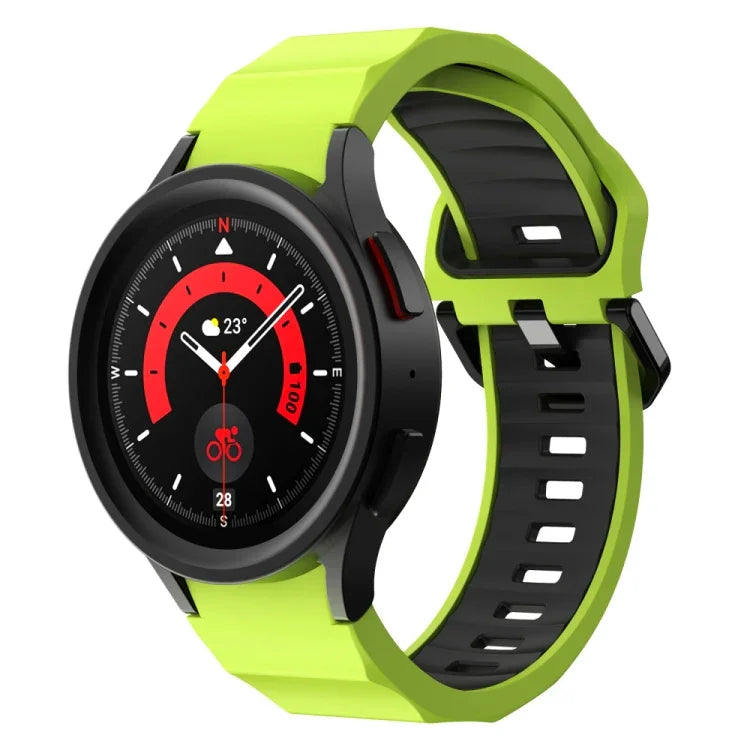 สายซิลิโคนลายคลื่นสองสี สำหรับ Samsung Galaxy Watch 6