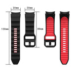 สายซิลิโคนลายคลื่นสองสี สำหรับ Samsung Galaxy Watch 6