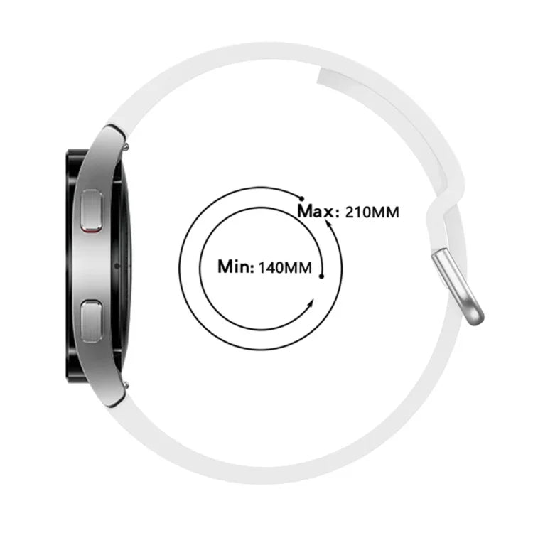 สายซิลิโคนหัวเข็มขัดสีสันสดใสสำหรับกีฬา สำหรับ Samsung Galaxy Watch 6 / 6 Classic