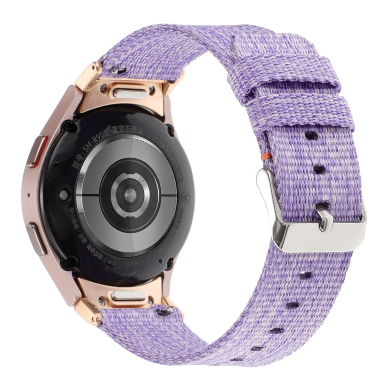 สายรัดข้อมือผ้าไนลอนแคนวาส สำหรับ Samsung Galaxy Watch6/6 Classic/5/5 Pro