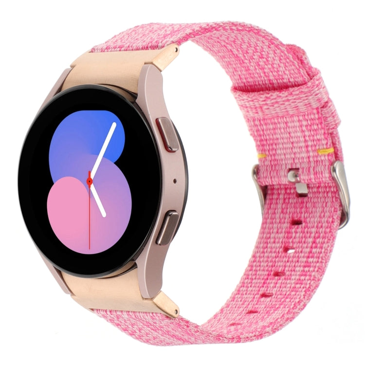สายรัดข้อมือผ้าไนลอนแคนวาส สำหรับ Samsung Galaxy Watch6/6 Classic/5/5 Pro