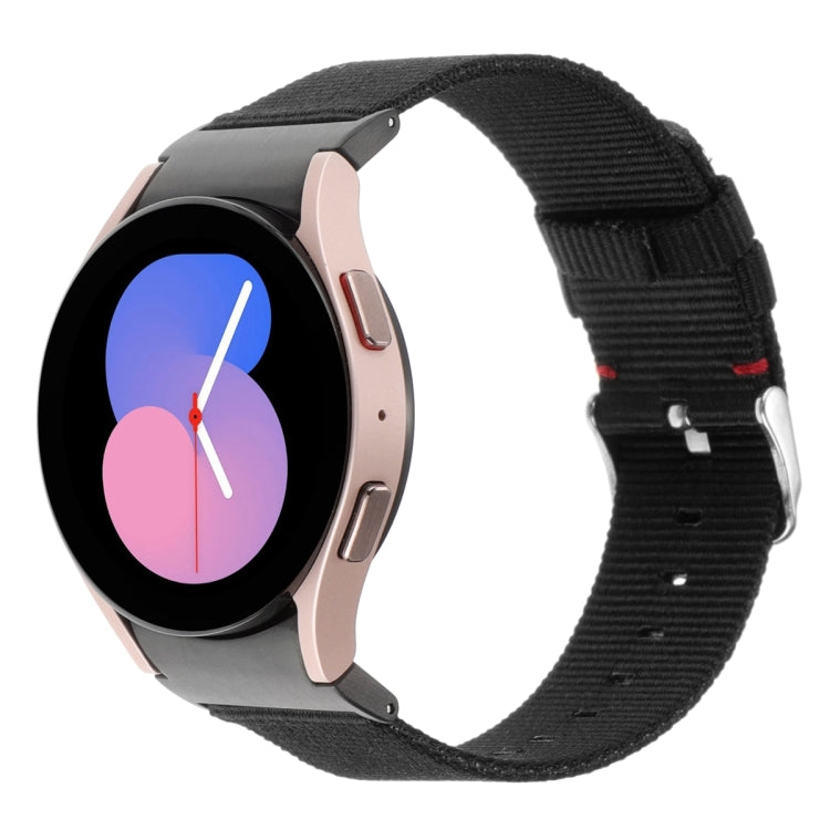 สายรัดข้อมือผ้าไนลอนแคนวาส สำหรับ Samsung Galaxy Watch6/6 Classic/5/5 Pro