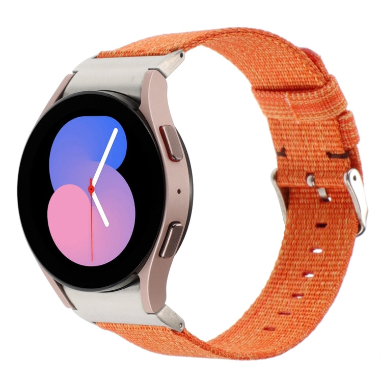 สายรัดข้อมือผ้าไนลอนแคนวาส สำหรับ Samsung Galaxy Watch6/6 Classic/5/5 Pro
