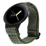 สายรัดนาฬิกาไนลอนถักลายคลื่น ขนาด 20 มม. สำหรับ Google Pixel Watch 4 / 3 / 2 / 1 ขนาด 41 มม.