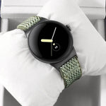 สายรัดนาฬิกาไนลอนถักลายคลื่น ขนาด 20 มม. สำหรับ Google Pixel Watch 4 / 3 / 2 / 1 ขนาด 41 มม.