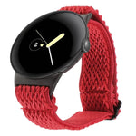 สายรัดนาฬิกาไนลอนถักลายคลื่น ขนาด 20 มม. สำหรับ Google Pixel Watch 4 / 3 / 2 / 1 ขนาด 41 มม.