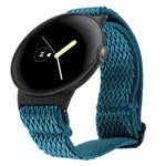 สายรัดนาฬิกาไนลอนถักลายคลื่น ขนาด 20 มม. สำหรับ Google Pixel Watch 4 / 3 / 2 / 1 ขนาด 41 มม.
