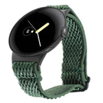 สายรัดนาฬิกาไนลอนถักลายคลื่น ขนาด 20 มม. สำหรับ Google Pixel Watch 4 / 3 / 2 / 1 ขนาด 41 มม.