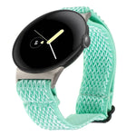 สายรัดนาฬิกาไนลอนถักลายคลื่น ขนาด 20 มม. สำหรับ Google Pixel Watch 4 / 3 / 2 / 1 ขนาด 41 มม.