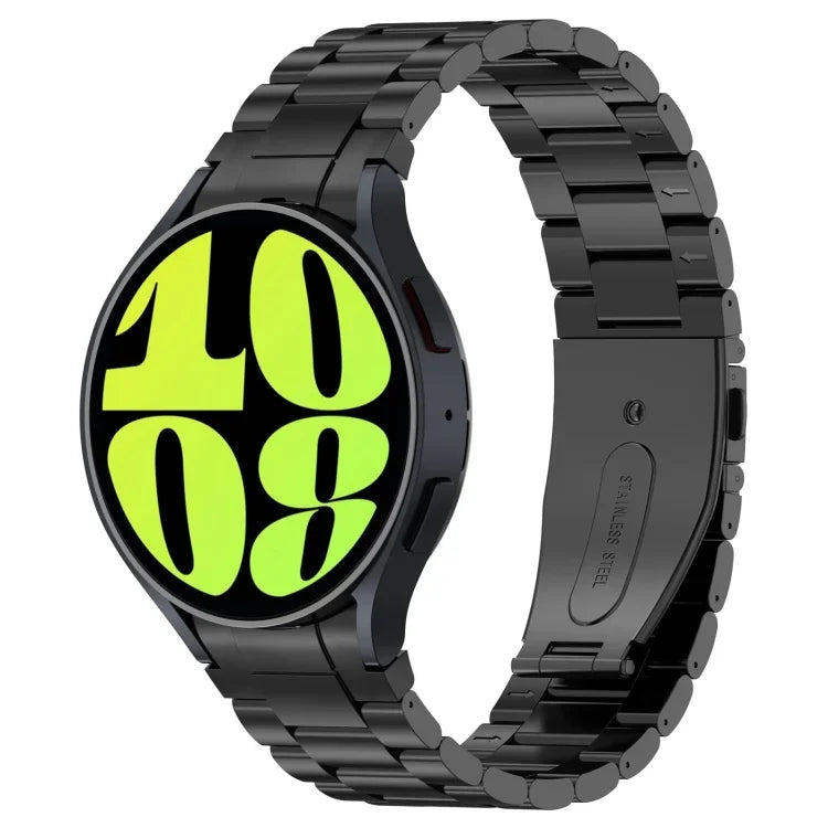 สายโลหะสไตล์ปุ่มสามเม็ด สำหรับ Samsung Galaxy Watch6/6 Classic/5/5 Pro