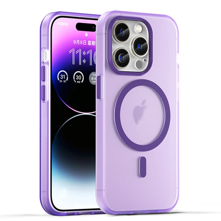 เคสโทรศัพท์ MagSafe แบบ TPU ทึบแสงด้าน + PC ครอบคลุมเต็มรูปแบบ สำหรับ iPhone 16 Pro, สำหรับ iPhone 16 Plus, สำหรับ iPhone 16, สำหรับ iPhone 15 Pro Max, สำหรับ iPhone 15 Pro
