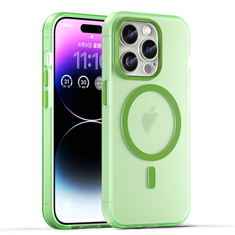 เคสโทรศัพท์ MagSafe แบบ TPU ทึบแสงด้าน + PC ครอบคลุมเต็มรูปแบบ สำหรับ iPhone 16 Pro, สำหรับ iPhone 16 Plus, สำหรับ iPhone 16, สำหรับ iPhone 15 Pro Max, สำหรับ iPhone 15 Pro