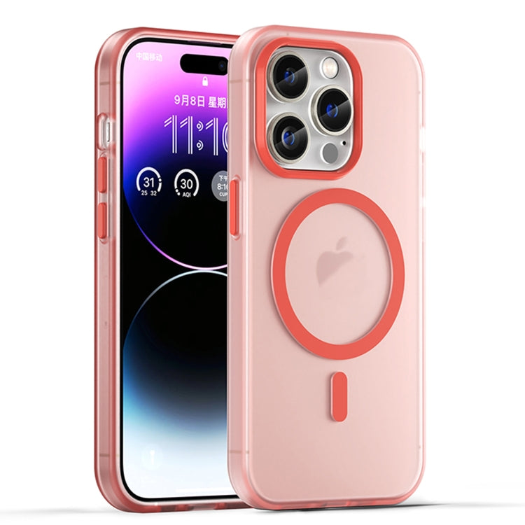เคสโทรศัพท์ MagSafe แบบ TPU ทึบแสงด้าน + PC ครอบคลุมเต็มรูปแบบ สำหรับ iPhone 16 Pro, สำหรับ iPhone 16 Plus, สำหรับ iPhone 16, สำหรับ iPhone 15 Pro Max, สำหรับ iPhone 15 Pro