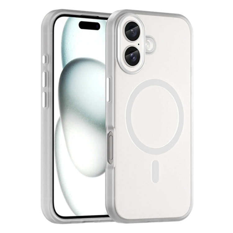 เคสโทรศัพท์ MagSafe แบบ TPU ทึบแสงด้าน + PC ครอบคลุมเต็มรูปแบบ สำหรับ iPhone 16 Pro, สำหรับ iPhone 16 Plus, สำหรับ iPhone 16, สำหรับ iPhone 15 Pro Max, สำหรับ iPhone 15 Pro