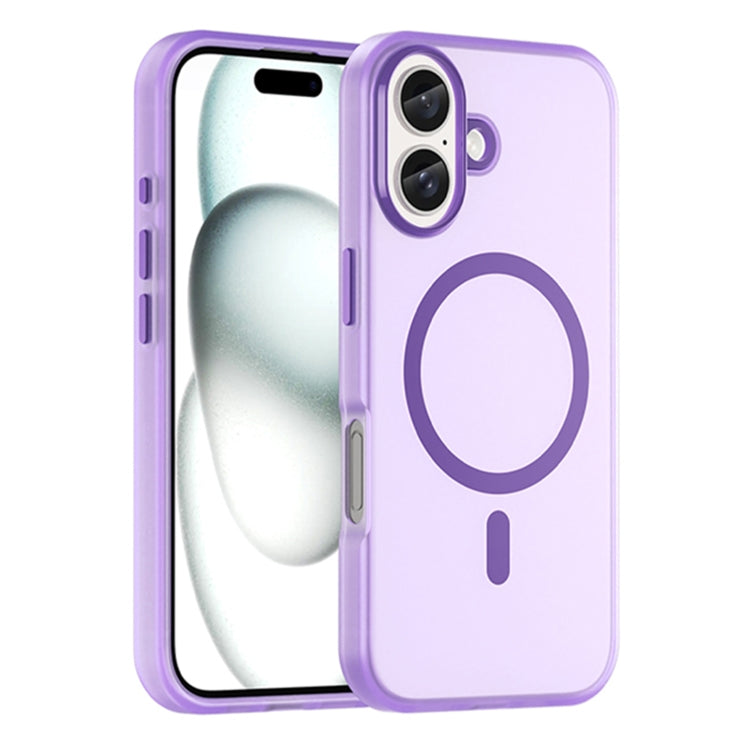 เคสโทรศัพท์ MagSafe แบบ TPU ทึบแสงด้าน + PC ครอบคลุมเต็มรูปแบบ สำหรับ iPhone 16 Pro, สำหรับ iPhone 16 Plus, สำหรับ iPhone 16, สำหรับ iPhone 15 Pro Max, สำหรับ iPhone 15 Pro