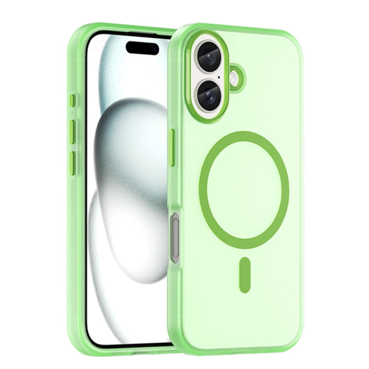 เคสโทรศัพท์ MagSafe แบบ TPU ทึบแสงด้าน + PC ครอบคลุมเต็มรูปแบบ สำหรับ iPhone 16 Pro, สำหรับ iPhone 16 Plus, สำหรับ iPhone 16, สำหรับ iPhone 15 Pro Max, สำหรับ iPhone 15 Pro