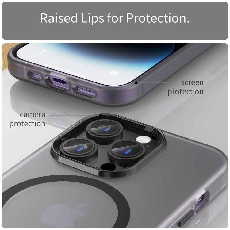 เคสโทรศัพท์ MagSafe แบบ TPU ทึบแสงด้าน + PC ครอบคลุมเต็มรูปแบบ สำหรับ iPhone 16 Pro, สำหรับ iPhone 16 Plus, สำหรับ iPhone 16, สำหรับ iPhone 15 Pro Max, สำหรับ iPhone 15 Pro