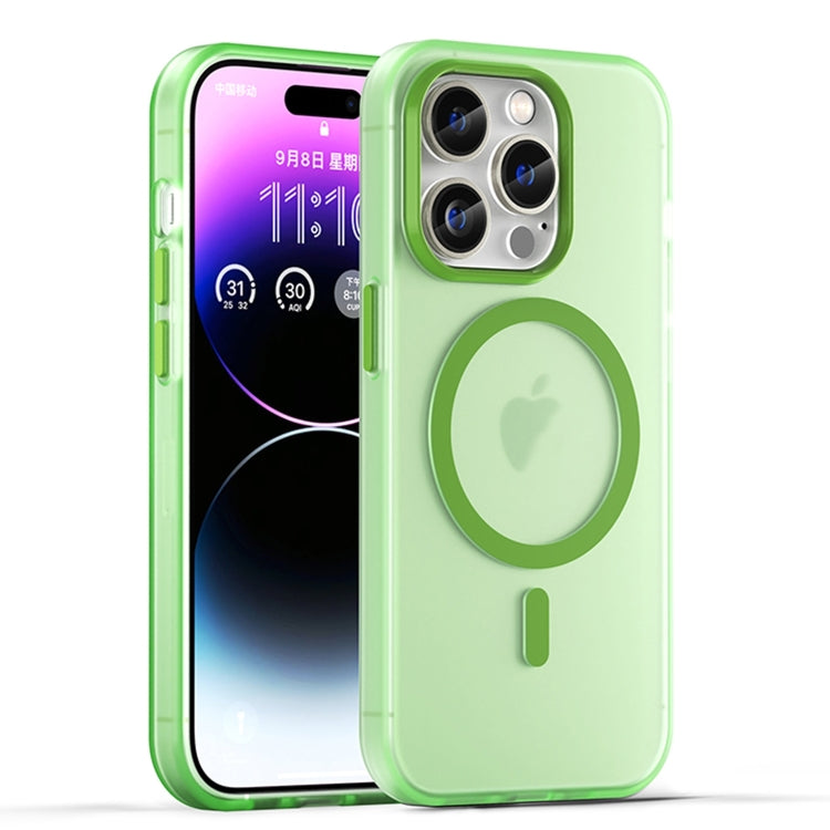 เคสโทรศัพท์ MagSafe แบบ TPU ทึบแสงด้าน + PC ครอบคลุมเต็มรูปแบบ สำหรับ iPhone 16 Pro, สำหรับ iPhone 16 Plus, สำหรับ iPhone 16, สำหรับ iPhone 15 Pro Max, สำหรับ iPhone 15 Pro