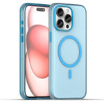 เคสโทรศัพท์ MagSafe แบบ TPU ทึบแสงด้าน + PC ครอบคลุมเต็มรูปแบบ สำหรับ iPhone 16 Pro, สำหรับ iPhone 16 Plus, สำหรับ iPhone 16, สำหรับ iPhone 15 Pro Max, สำหรับ iPhone 15 Pro
