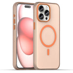เคสโทรศัพท์ MagSafe แบบ TPU ทึบแสงด้าน + PC ครอบคลุมเต็มรูปแบบ สำหรับ iPhone 16 Pro, สำหรับ iPhone 16 Plus, สำหรับ iPhone 16, สำหรับ iPhone 15 Pro Max, สำหรับ iPhone 15 Pro