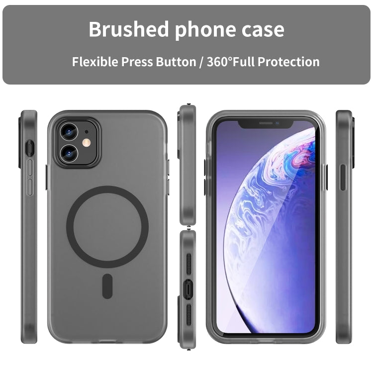 เคสโทรศัพท์ MagSafe แบบ TPU ทึบแสงด้าน + PC ครอบคลุมเต็มรูปแบบ สำหรับ iPhone 12, สำหรับ iPhone 12 Pro Max, สำหรับ iPhone 12 Pro, สำหรับ iPhone 11 Pro Max, สำหรับ iPhone 11