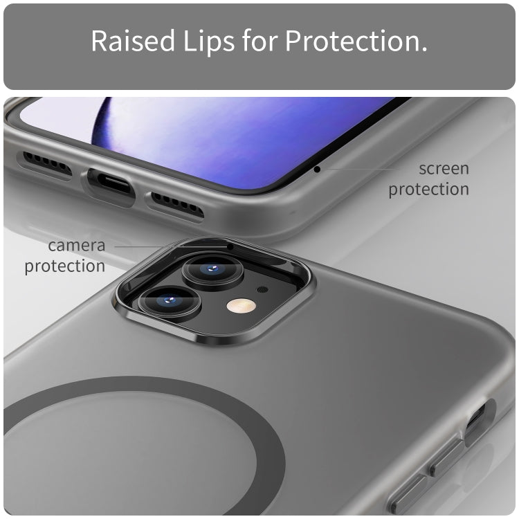 เคสโทรศัพท์ MagSafe แบบ TPU ทึบแสงด้าน + PC ครอบคลุมเต็มรูปแบบ สำหรับ iPhone 12, สำหรับ iPhone 12 Pro Max, สำหรับ iPhone 12 Pro, สำหรับ iPhone 11 Pro Max, สำหรับ iPhone 11